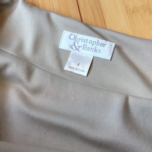 Christopher & Banks sheer overlay skirt, size 4 - Picture 5 of 7